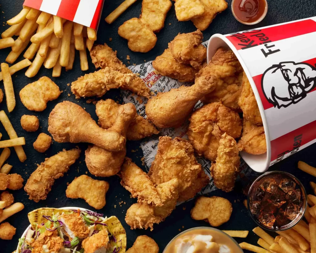 KFC цены на меню