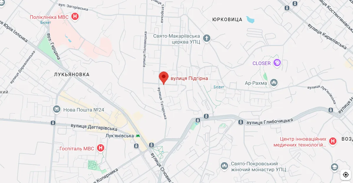 вулиця підгірна київ